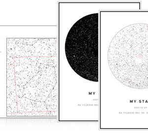 Star map and Star poster