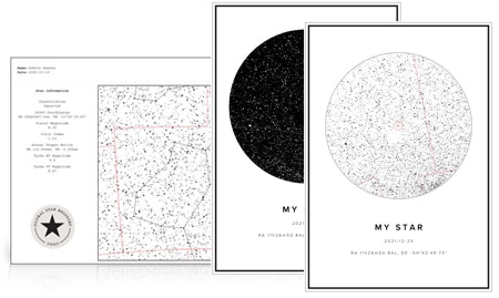 Star map and Star poster